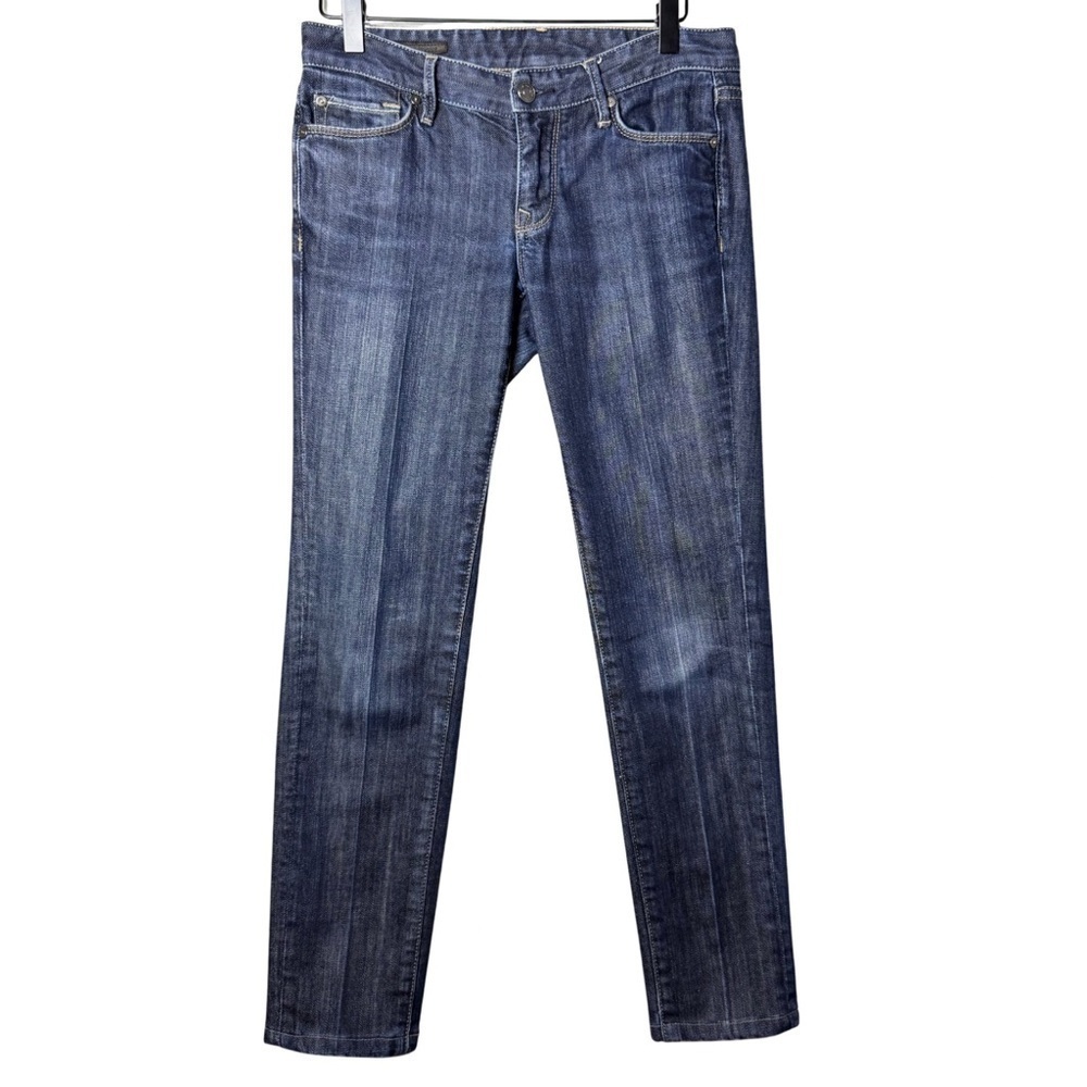 Club Monaco Women’s Low Rise Skinny Jeans Blue Stretch Pockets Denim Pants 27